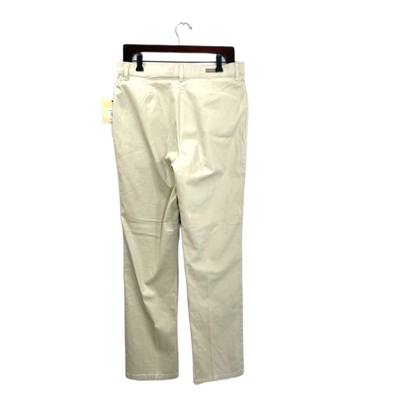 New Woolrich Montevallo Tan Flat Front Straight Leg Pants 10 Tall - Picture 5 of 12